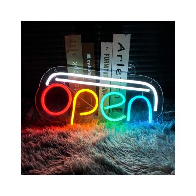 China Buildings OPEN LED Neon Lights Shop Restaurant Bar Lounge Custom Design RGB LED Neon for sale