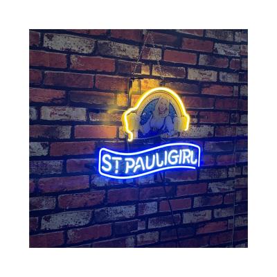 China 2022 Handmade Amazon Beer Neon Sign Amazon Pauli St Girl Buildings Customs Lead The Neon Sign for sale