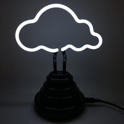 China Desk RGB Case Sign Happy Birthday Cloud Tube Letras Neon Lights Decoration Neon Lamp for sale