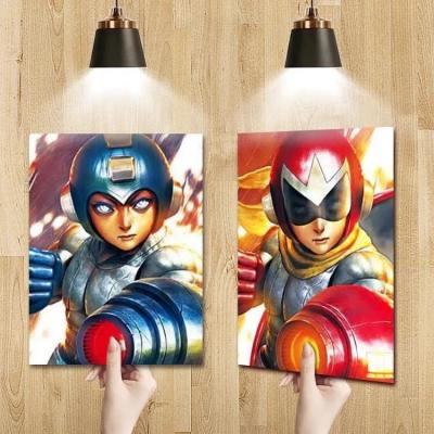 China Japan Anime 3D Poster Custom 30x40cm Wall Art Picture Waterproof 3D Motion Anime Lenticular Poster for sale