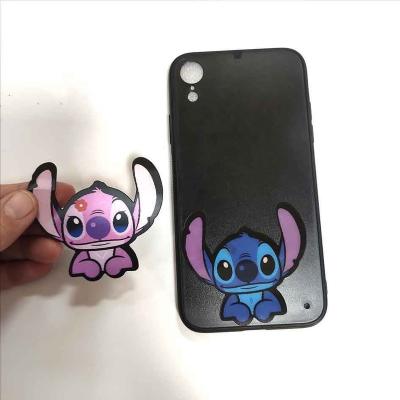 China Wholesale Decorative Sticker Motion Lenticular Sticker For Mobile Phone Waterproof Motion Sticker Anime Lenticular Stickers for sale