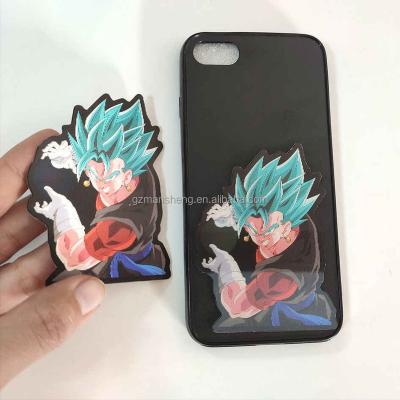 China Hot Sale 45 Designs Decorative Sticker Wholesale Customize Mobile Phones Stickers Waterproof Lenticular Motion Sticker for sale