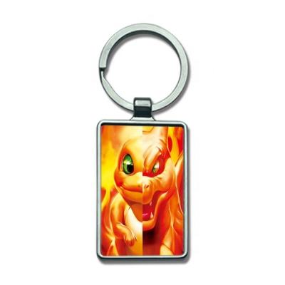 China Fasion Custom 3D Lenticular Key Chain With Design Flip Lenticular Keychains For Promotion Anime Lenticular Keychains for sale