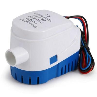 China Plastics 12V 24V Sea Water Pump Miniature Marine Yacht Building Pumping Automatic Bilge Pump for sale