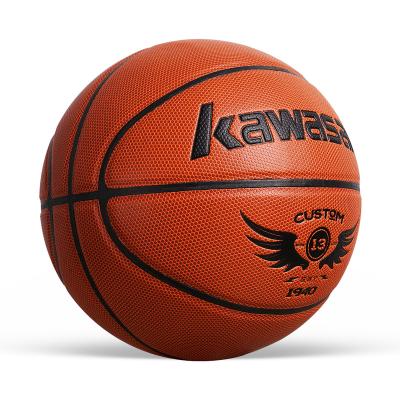 China Basketball Game Training Instant Sale Indoor Training Basketball PU Laminated Basketball Brown Logo Basketballs Custom Made for sale