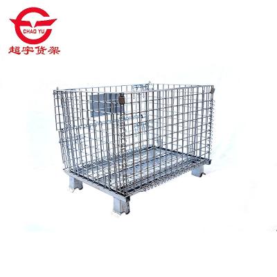 China High load capacity wire mesh containers steel material wire mesh storage cage for sale