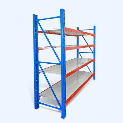 중국 2022 hot sell light duty storage racks steel material shelves bolted type warehouse shelf 판매용