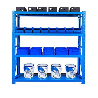 中国 Light medium warehouse storage rack Color material storage shelves Free matching storage shelf 販売のため