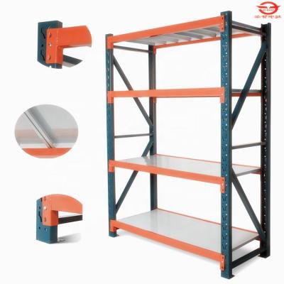 China hot sell light duty storage racks steel material shelves bolted type warehouse shelves Te koop