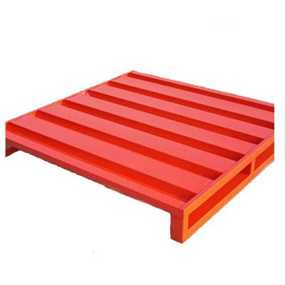 China High Quality Folding Steel Galvanized Steel Pallet Rack Metal Heavy Duty Storage Warehouse Pallet en venta