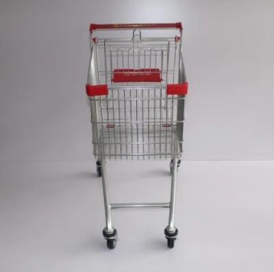 China High Quality Euro Shopping Cart Steel Heavy Duty Grocery Cart Supermarket Equipment Shopping Trolley for sale