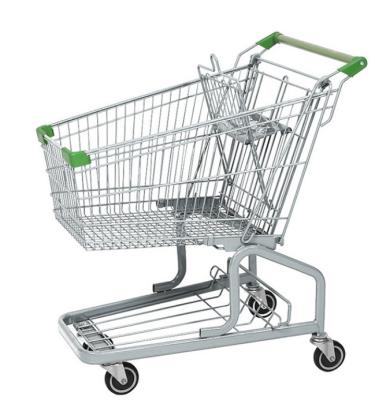 China supermarket metal trolley Supersized supermarket trolley Super large size supermarket trolley for sale