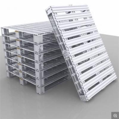 China Pallet Rack Accessory Galvanized Storage Heavy Warehouse Steel Pallet Warehouse Fodder Steel Pallets for sale