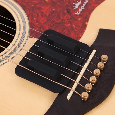 China GUITAR Wholesales Useful Portable Guitar Silencer Guitar Mute Practice Mat Silicone Silence Pads Music Instrument Accessories for sale