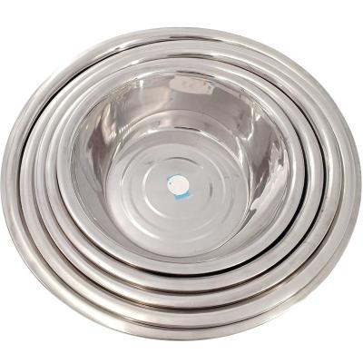 China Wholesale Stainless Steel Sustainable Bowl Salad Food Grade Tableware Rice Bowls Serving Bowl for sale