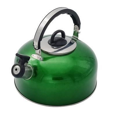 China Wholesale Stocked Manufacturing Metal Stainless Steel Whistling Kettle Teapot Kettle Water Kettles for sale