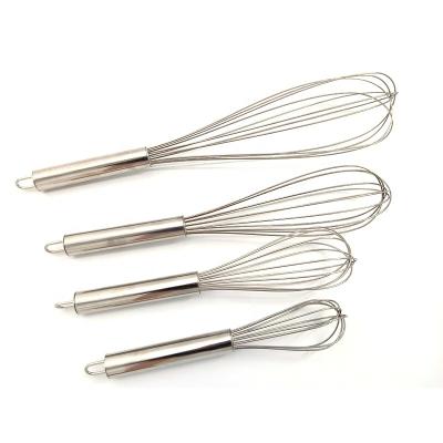 China Durable Metal Handle Stainless Steel Eggbeater With Stainless Steel Ball Egg Beater For Cooking for sale