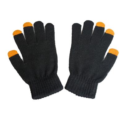 China JS Classic Solid Color Single Touch Screen Gloves for sale