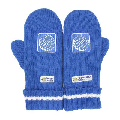 China Simple Ski Fingerless Gloves Men Knit Mittens Wholesale for sale