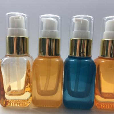 China Personal Care 20ML Eye Cream Tester Small Cosmetic Pump Bottle For Serum Glass Bottle for sale