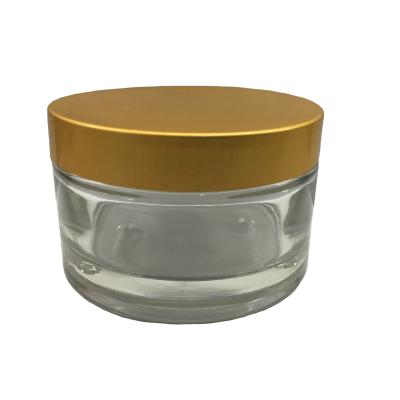 China Personal Care Skin Care Glass Glass Cosmetic Packaging / Cosmetic Jars Packaging For Personal Care for sale