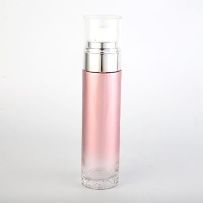 China Empty Personal Care Travel Rose Color Lotion Bottle Lotion Pump Bottle for sale