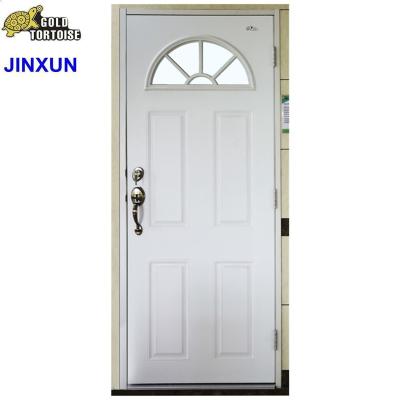 China Swing Sunburst Steel Entry Door, Steel French Door, Entrance Door for sale