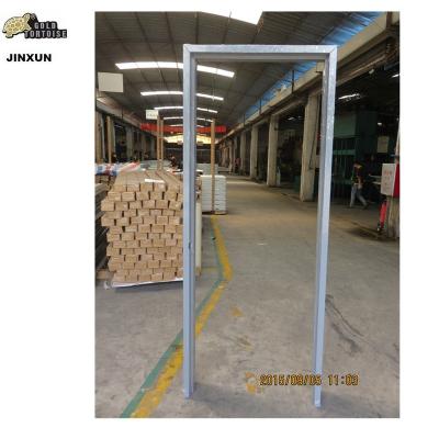 China KD steel door frame with bottom rail for sale