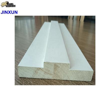 China Modern pine wood jamb for prehung door, wood casing for sale