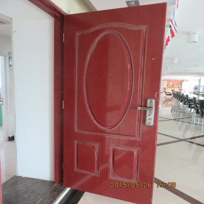 China Exterior Anti Theft Security Metal Door Steel Single House Door With Multipoint Lock for sale