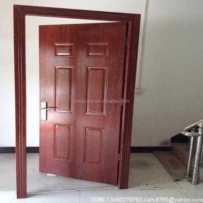 China swing melamine door base track design, wooden melamine door design, melamine entry doors for sale