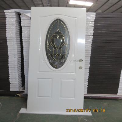 China Swing the white color oval glass frame, insert the glass with the frame for sale