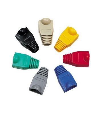 China pcb cat5e socket rj45 boots cap , cat6 rj45 socket housing cap for sale