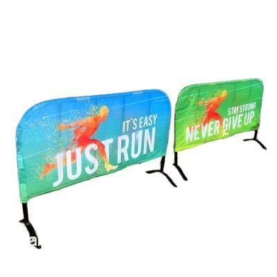 China Advertising Banners Outdoor Waterproof Custom Display Digital Printing Crowd Control Barrier Cover For Sports for sale