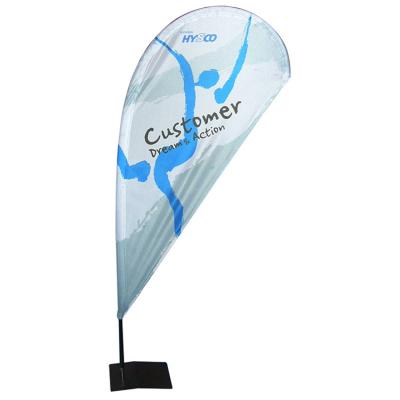 China Health Care Institutes Supply Custom Factory Advertising Tear Drop Flying Banner Beach Flag for sale