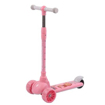 China Flash logo customized child wheel scooter kids/best PVC wheel kids scooter/hot sale widen pedal kids kick scooter for sale