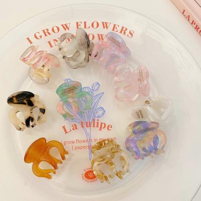 China Hair accessories High Quality Customized Logo/Color Handmade Mini Size Hair Claw Clips Acetate Small Clips Hair Woman Girls Accessories for sale