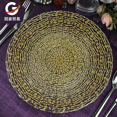 China Eco-Friendly Custom Wholesale Dish Chargers Natural Round Dinner Restaurant Charger Set Wedding Dish Charger Set for Serving for sale