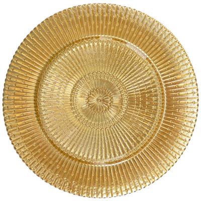 China Customized hot sale eco-friendly dinner kitchen ice cream luxury table gold wedding decoration feeder decorative dish for sale