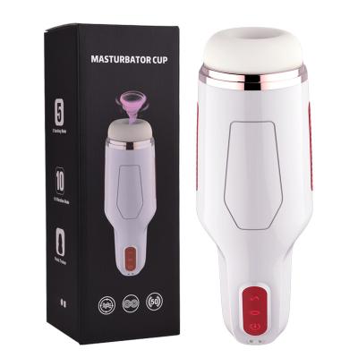 China Automatic+10 Frequency Vibrating+Sucking New Products Men Masturbation Toys Automatic Suck Machine 10 Frequency Vibrator Masturbation Cup Male Masturbator For Man for sale