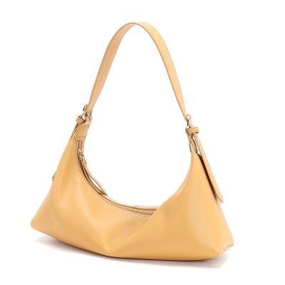 China Hot Selling Fashion Moon Bags Classic Women Handbags, Genuine Leather Shoulder Bag For Women for sale