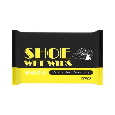 China Cleaning QS WORRYING Disposable Cleaning Cloths Pre-moistened Cleaning Shoe Cloths for Household, 12PCS for sale