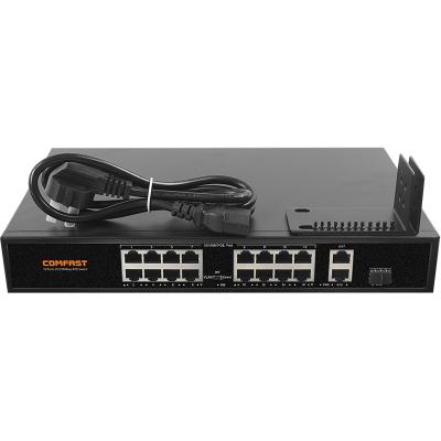 China 8 port fast ethernet switch COMFAST network switch CF-SF1162P 48 port gigabit poe switch for sale