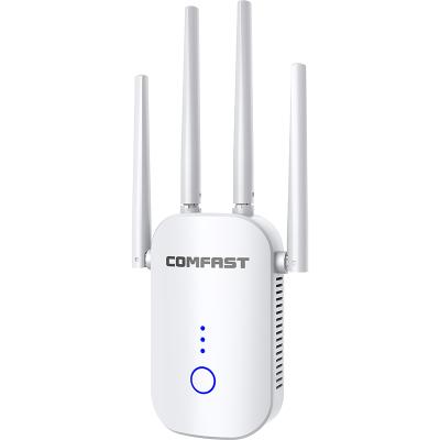 China Hot Selling 185*60*22mm COMFAST 5G WiFi Repeater WiFi Signal Extender Booster 1200Mbps for Home Ministry for sale