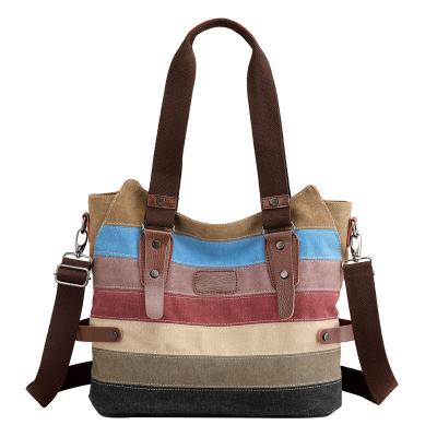 China Spring 2021 New Fashion Unique Casual Canvas Women Handbag Spring Fashion Shoulder Bag Cross - Body Portable Women Bag Custom for sale