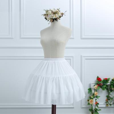 China 100% Polyester Wedding Dress Skirt Move Petticoat Bridal Ball Gown Soft Brace Crinoline Petticoat Fluffy Buckle Lolita Boneless for sale