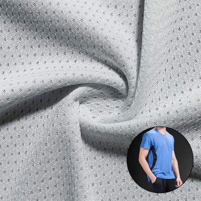 China Stretch 90 Polyester 10 Spandex Fabric 100 Polyester Knit Mesh Fabric for sale