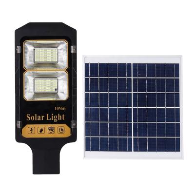 China Wholesale 100W 3000lm 206 Garden Led 2 Reflectors Ip66 Waterproof Sensor Solar Light for sale