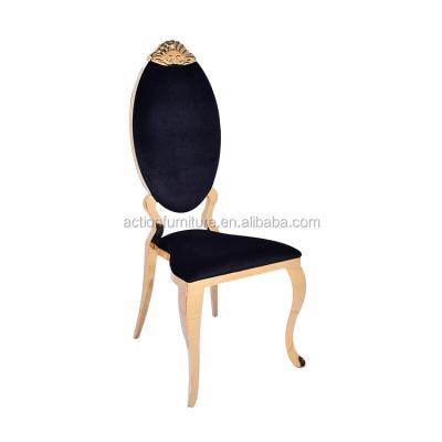 China Laser Cut Factory Free Sample Tufted Velvet Dining Chairs With Metal Legs for sale