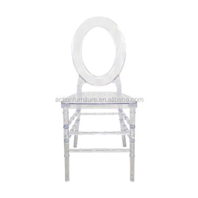 China Laser Cutting Plastic Modern Acrylic Transparent Wedding Chairs PC Chairs For Outdoor Wedding Party Events Used for sale